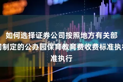如何选择证券公司按照地方有关部门制定的公办园保育教育费收费标准执行